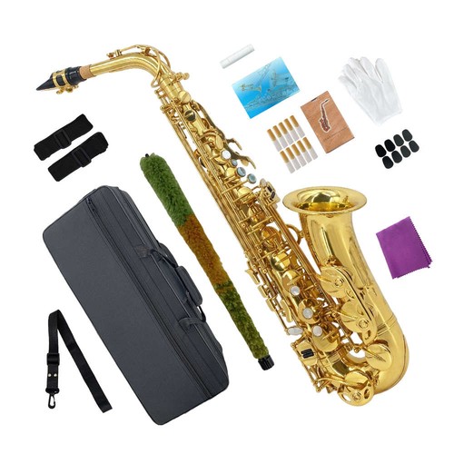 Alto saxophone flat gold - saxophone,